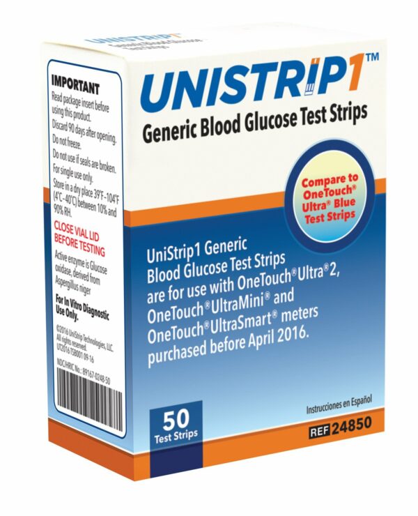 Unistrip Blood Glucose Test Strips