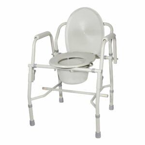 drive Deluxe Steel Drop-Arm Commode Chair