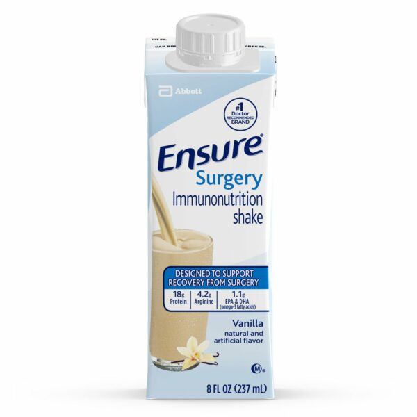 Ensure Surgery Immunonutrition Shake Vanilla Oral Supplement, 8 oz. Carton