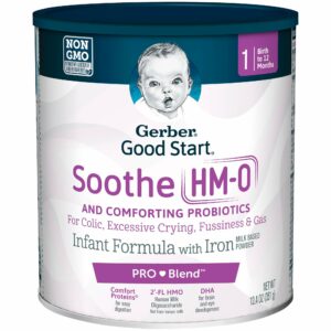 Gerber Good Start Soothe (HMO) Non-GMO Powder Infant Formula, 12.4 oz. Can