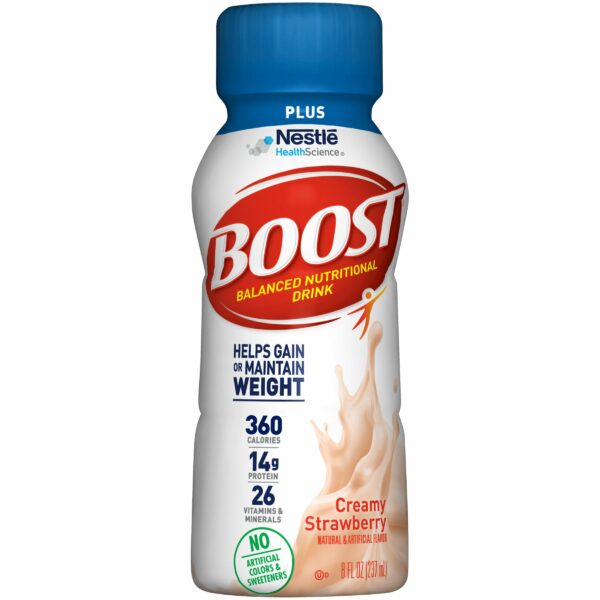 Boost Plus Strawberry Oral Supplement, 8 oz. Bottle