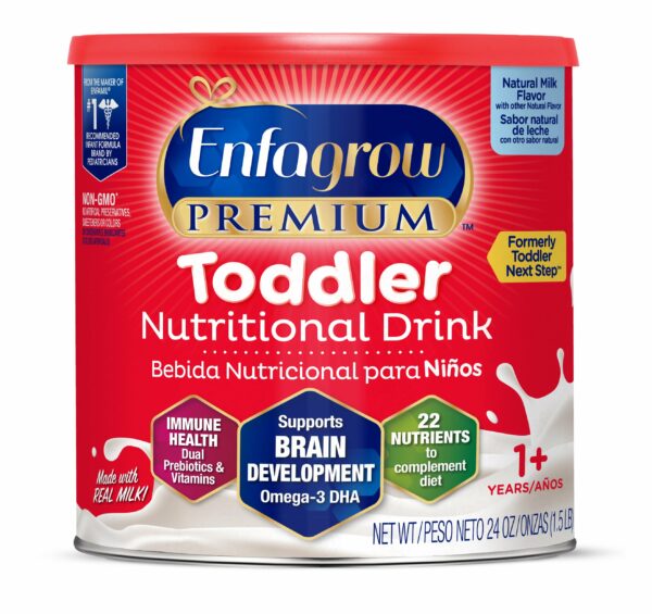 Enfagrow Premium Toddler Next Step Natural Milk Pediatric Oral Supplement, 24 oz. Can