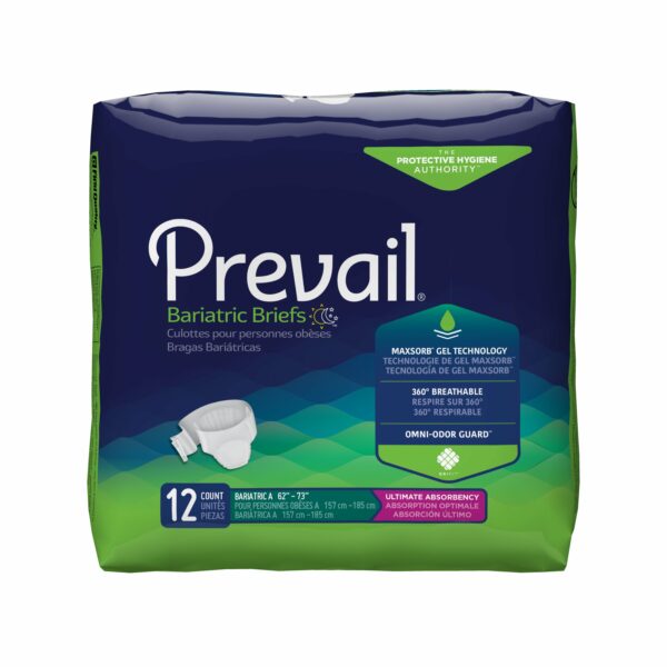 Prevail Bariatric Ultimate Incontinence Brief, Size A