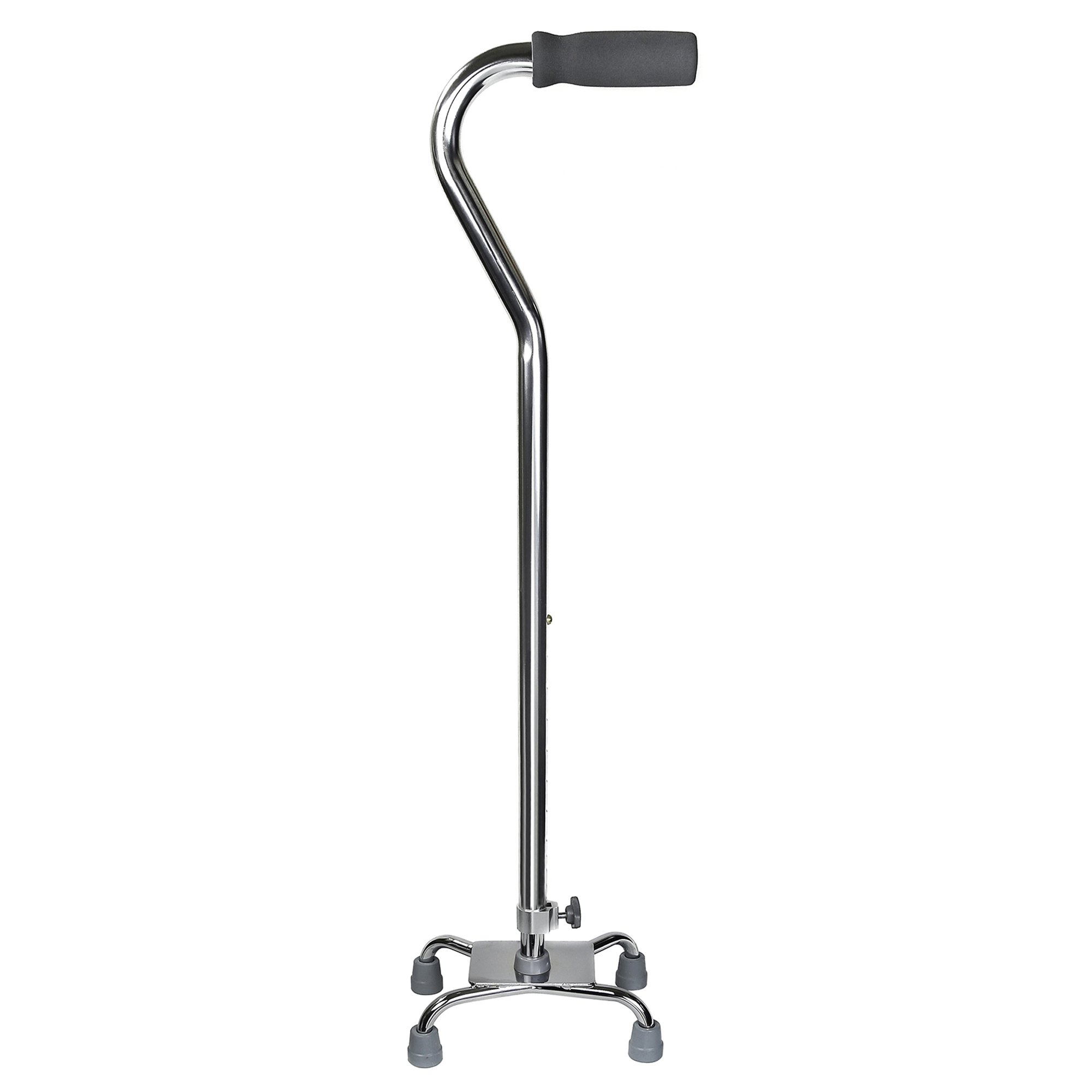 McKesson Offset Quad Cane, Chrome