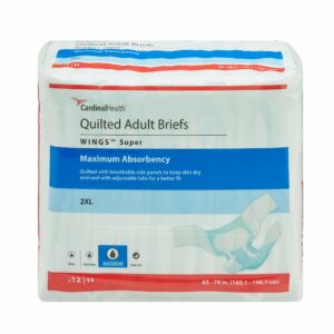 Wings Super Maximum Absorbency Incontinence Brief, Extra Extra Large