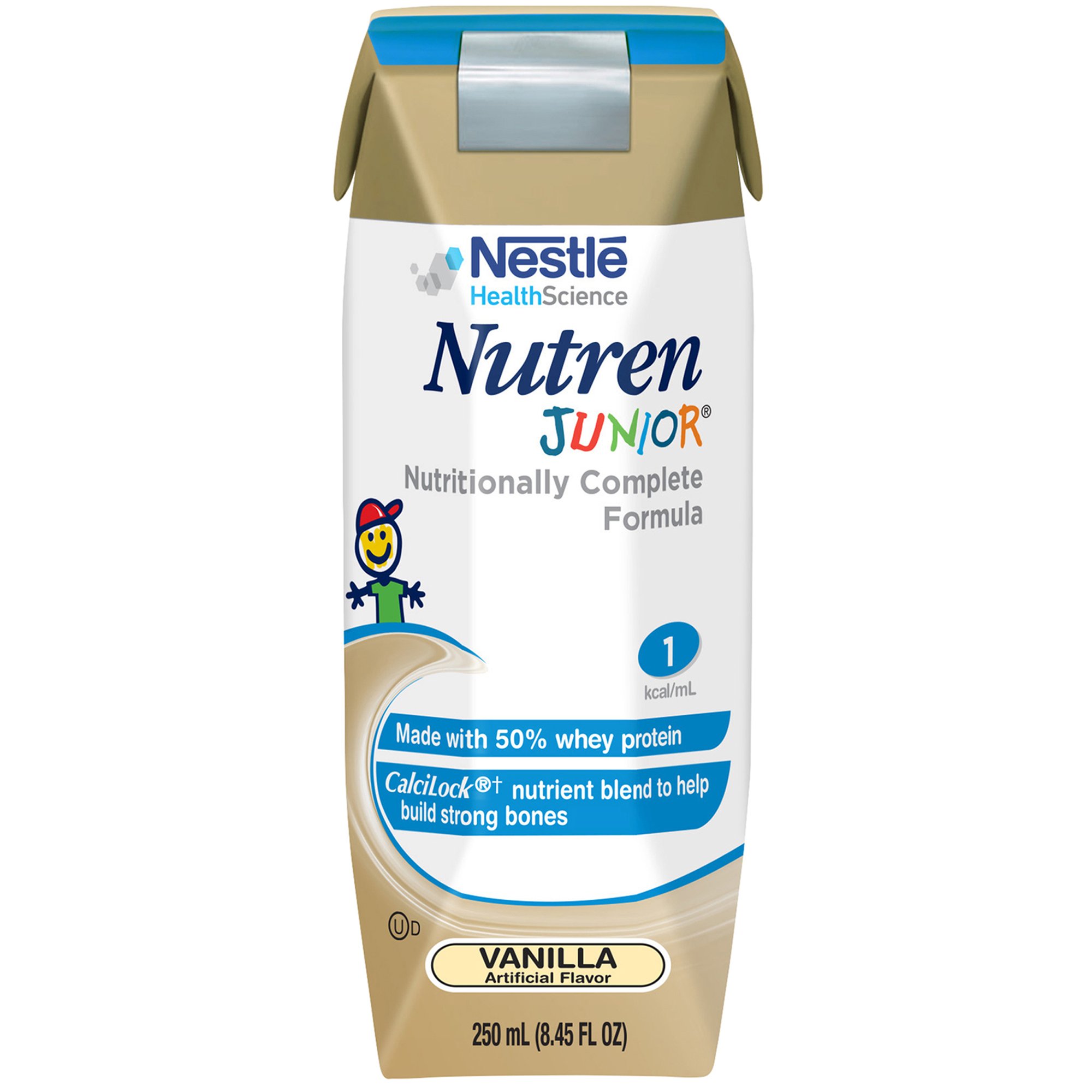 Nutren Junior Vanilla Pediatric Oral Supplement / Tube Feeding Formula, 8.45 oz. Tetra Prisma