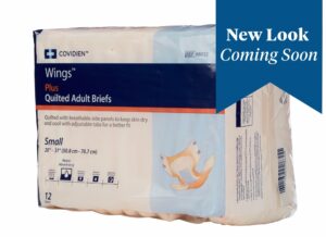 Wings Plus Heavy Absorbency Incontinence Brief, Small