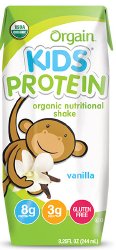 Orgain Kids Protein Organic Vanilla Pediatric Oral Supplement, 8.25 oz. Carton