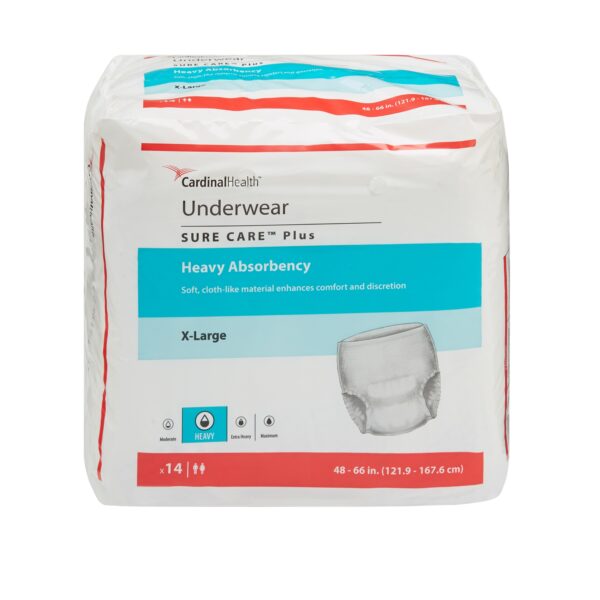 Sure Care Plus Heavy Absorbent Underwear, Extra Large