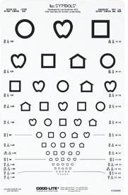 Lea Symbols Distance Vision Eye Chart