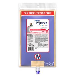 Peptamen Junior 1.5 Ready to Hang Pediatric Tube Feeding Formula, 33.8 oz. Bag