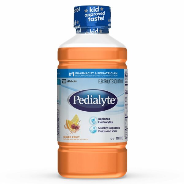 Pedialyte Fruit Flavor Pediatric Oral Electrolyte Solution, 1 Liter Bottle