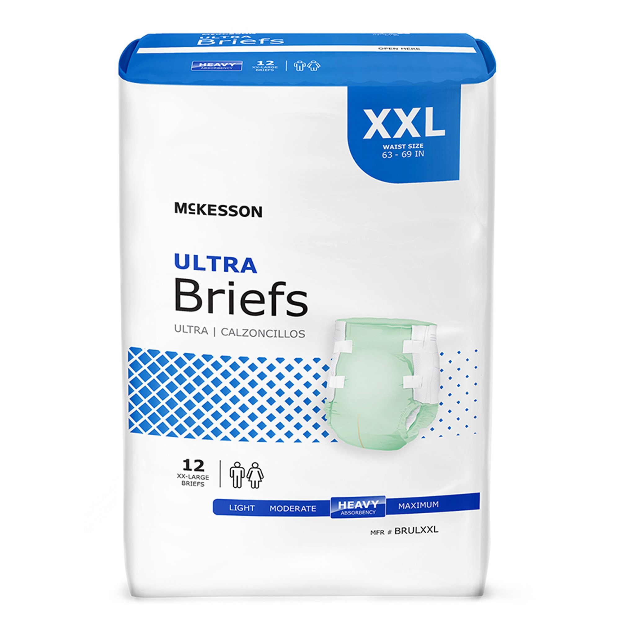McKesson Ultra Heavy Absorbency Incontinence Brief, Extra Extra Large