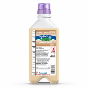 PediaSure 1.0 Cal with Fiber Ready to Hang Pediatric Tube Feeding Formula, 1 Liter Bottle