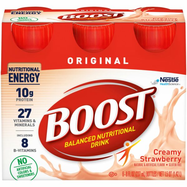 Boost Original Strawberry Oral Supplement, 8 oz. Bottle, 6 Pack