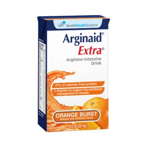 Arginaid Extra Orange Burst Arginine Supplement, 8 oz. Tetra Brik, 27 per Case