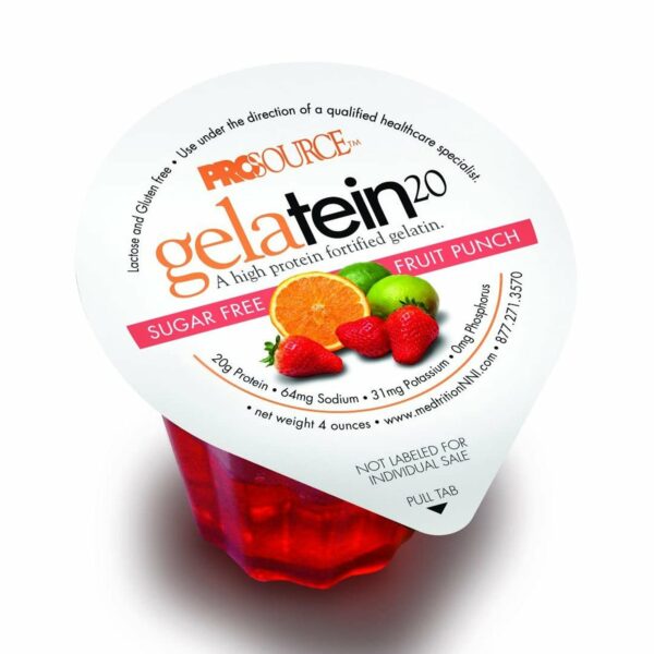 Gelatein 20 Fruit Punch Oral Protein Supplement, 4 oz. Cup