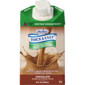 Thick & Easy Dairy Nectar Consistency Chocolate Milk Thickened Beverage, 8 oz. Carton
